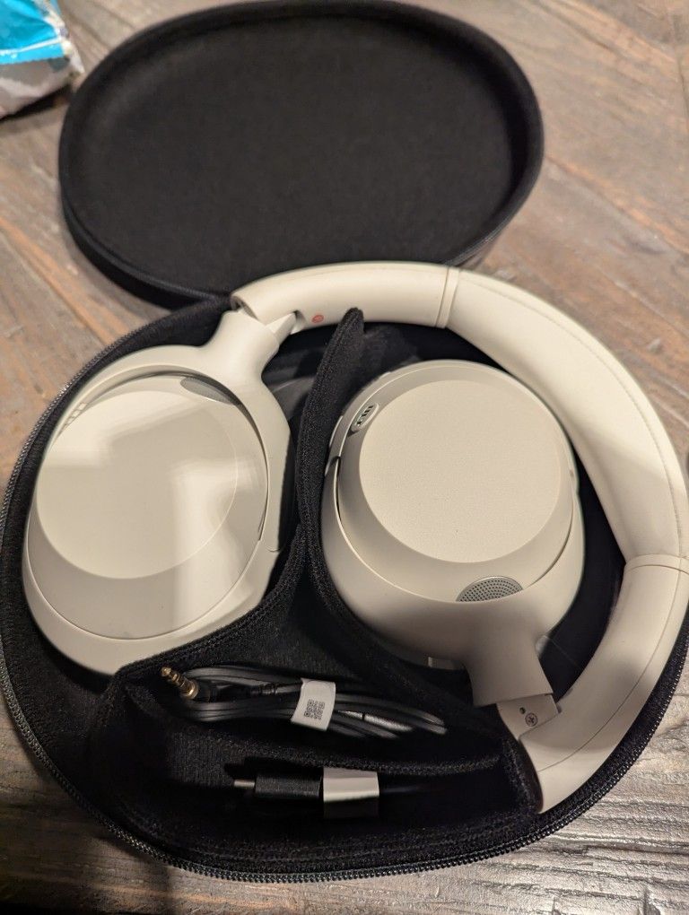 Sony ULT WEAR Over-Ear Noise Cancelling Bluetooth Headphones, Off-White