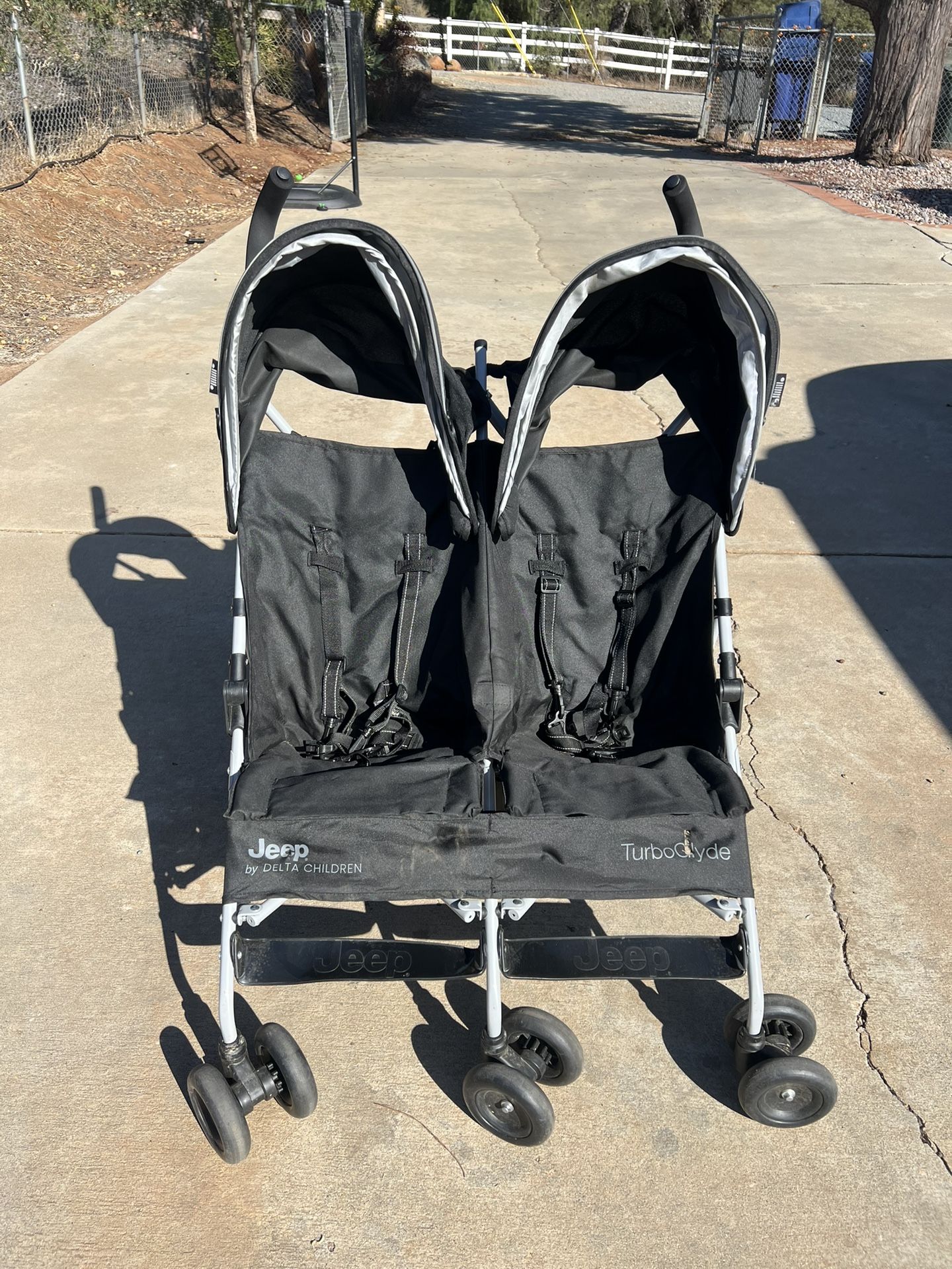 Double Pop Up Jeep Stroller