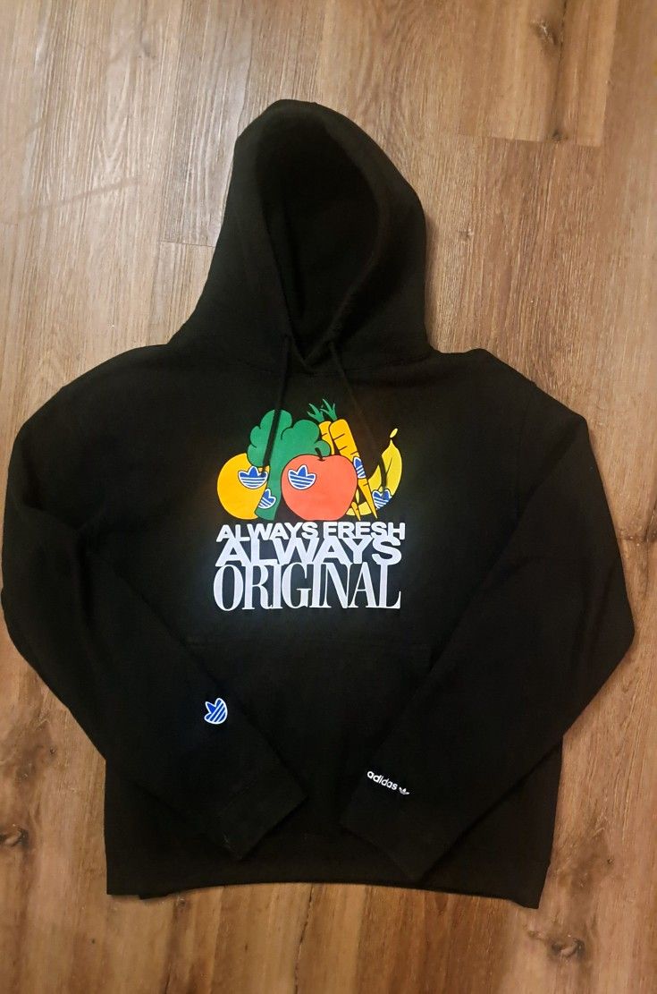 Adidas Originals Always Fresh Always Original Hoodie Sweatshirt Men L Black Whit