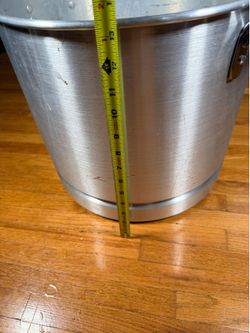 Large Aluminum Stock Pot with Lid and Steamer Insert Commercial Size