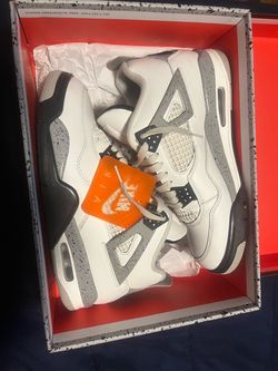 Air Jordan 4 White Cement Sneakers