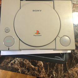 Japanese PlayStation With Controllers And Games
