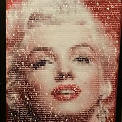 26” By 38”  Marilyn Monroe Quotes Photomosaic