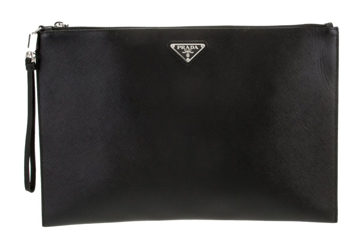 Prada Saffiano Lux Leather Portfolio