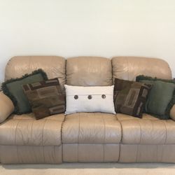 Leather Recliner Couch