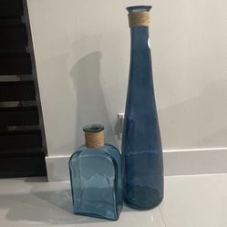 Set Of 2 Glass Home Decor