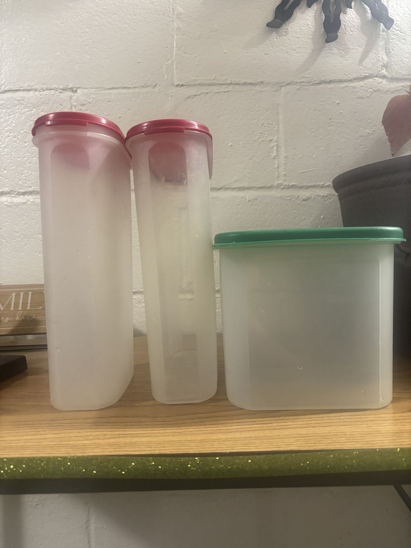 Tupperware 2 Of Them. And 1 Extra Container
