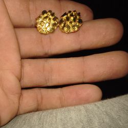 Nugget Earrings (Gold Plated)