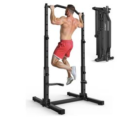 BRAND NEW JOROTO Foldable Power Tower Pull Up Dip Station – 450 LB Capacity