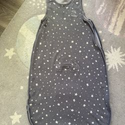 Woolino 4 Season Merino Wool Toddler Sleep Sack - Gray Stars (Used)