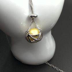 Pearl Cage In Sterling Silver With Edison Pearl