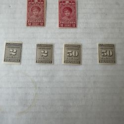 United States Potatoes Tax Series 1935 Stamp Set Of 6