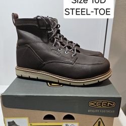 Keen Steel Toe Work Boots Size 10