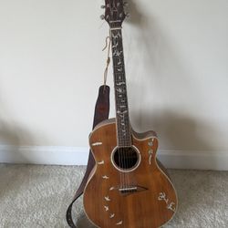 Dean Andes Acoustic/Electric Guitar (Free Pack Of Strings)