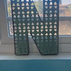 Metal “N” Wall Decor