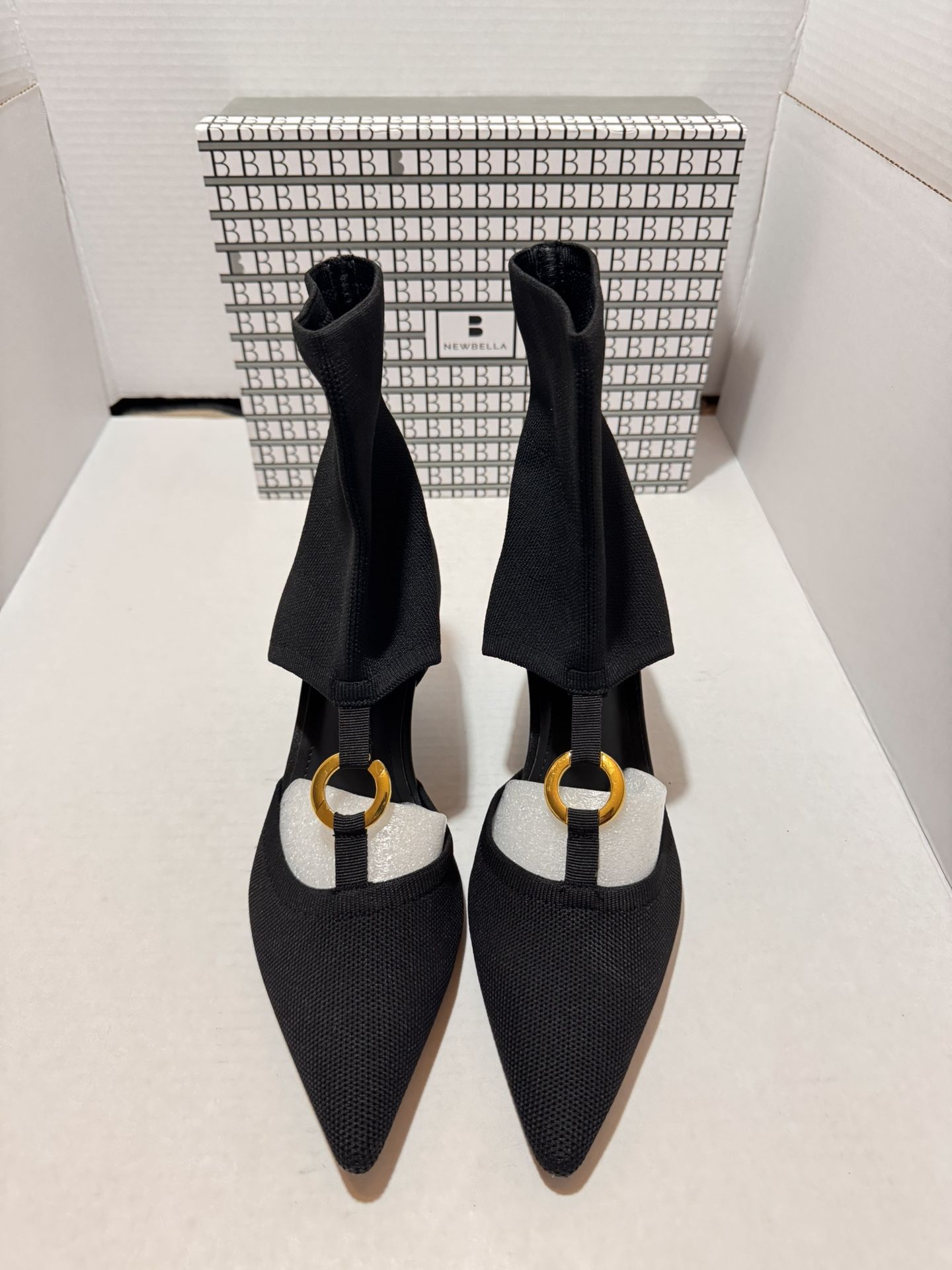 NEWBELLA Women's Slip-On Kitten Heel Knee Size 8