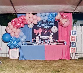 Gender Reveal Table Cloths Party
