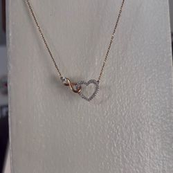 Swarovski Infinity heart Necklace 