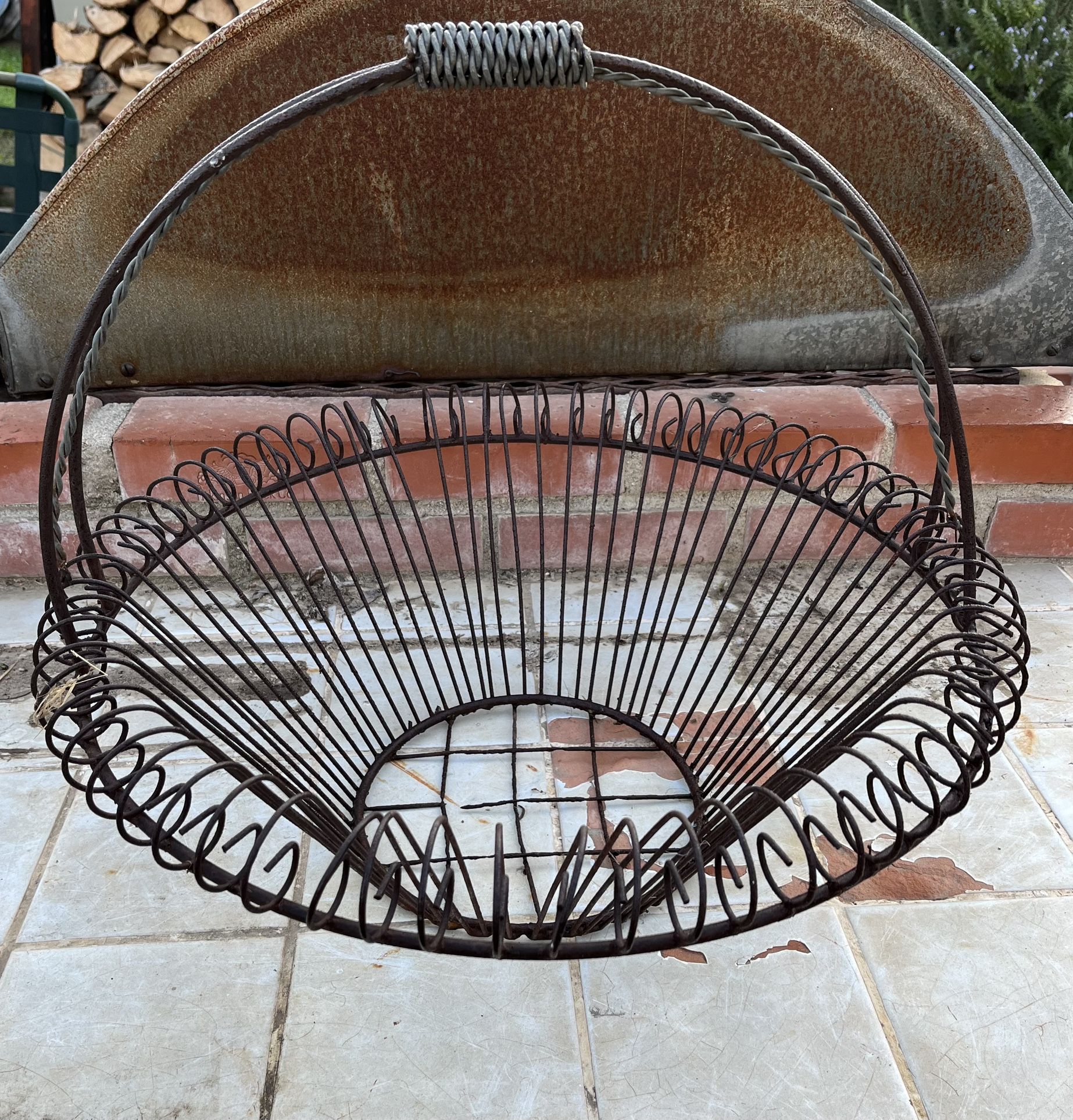 Wrought Iron Basket