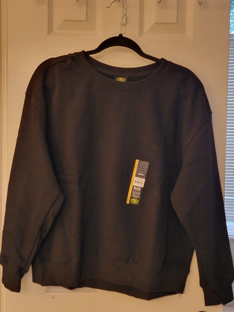 Athletic Works Black Crewneck Sweatshirt Size L NWT