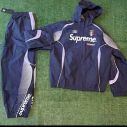 Supreme X Umbro Tracksuit Navy Blue medium large xlarge