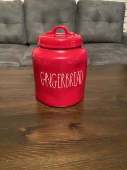 Rae Dunn Red Gingerbread Canister