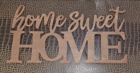 Home Sweet Home Wooden Wall Sign
