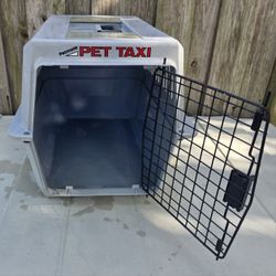 Petmate Pet Taxi Travel Kennel Tan Pet, Dog, Cat, Puppy Carrier Kennel