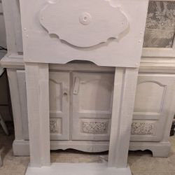 Faux Fireplace 52"T,34"W,6"D White