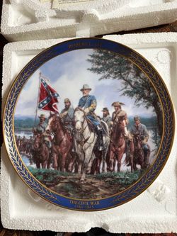 1994 Bradford Exchange Robert E Lee Gallant Men Civil War Collector Plate COA.