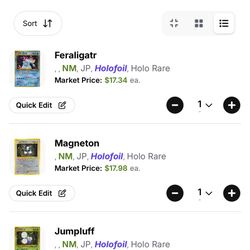 Pokemon Japanese Vintage Singles Collection (NM-MINT)