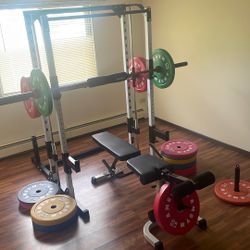 Home Gym  Bumper Plates 520 Pounds  Everything Is Band New 