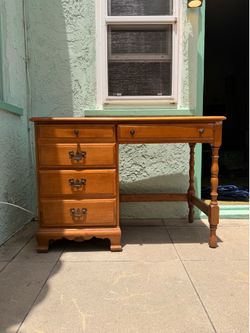 Maple desk.  Solid wood.