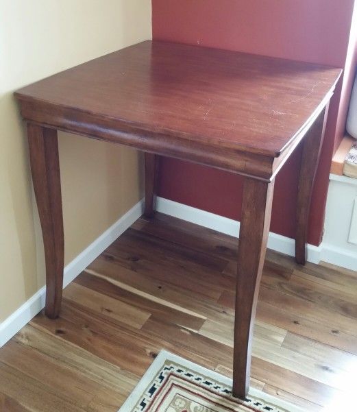 Bar Height Dining Table & 4 Matching Chairs