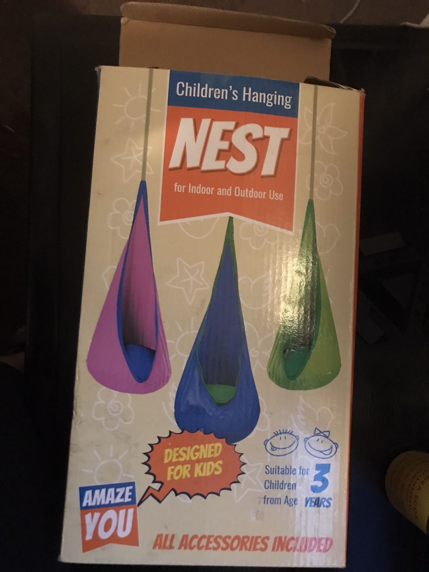 Children’s Hanging Nest, Swing, Hammock, Pod Chair