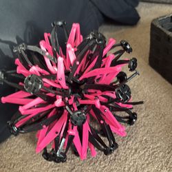 Hoberman Mini Expanding Pink and Black  Sphere Stem Toy