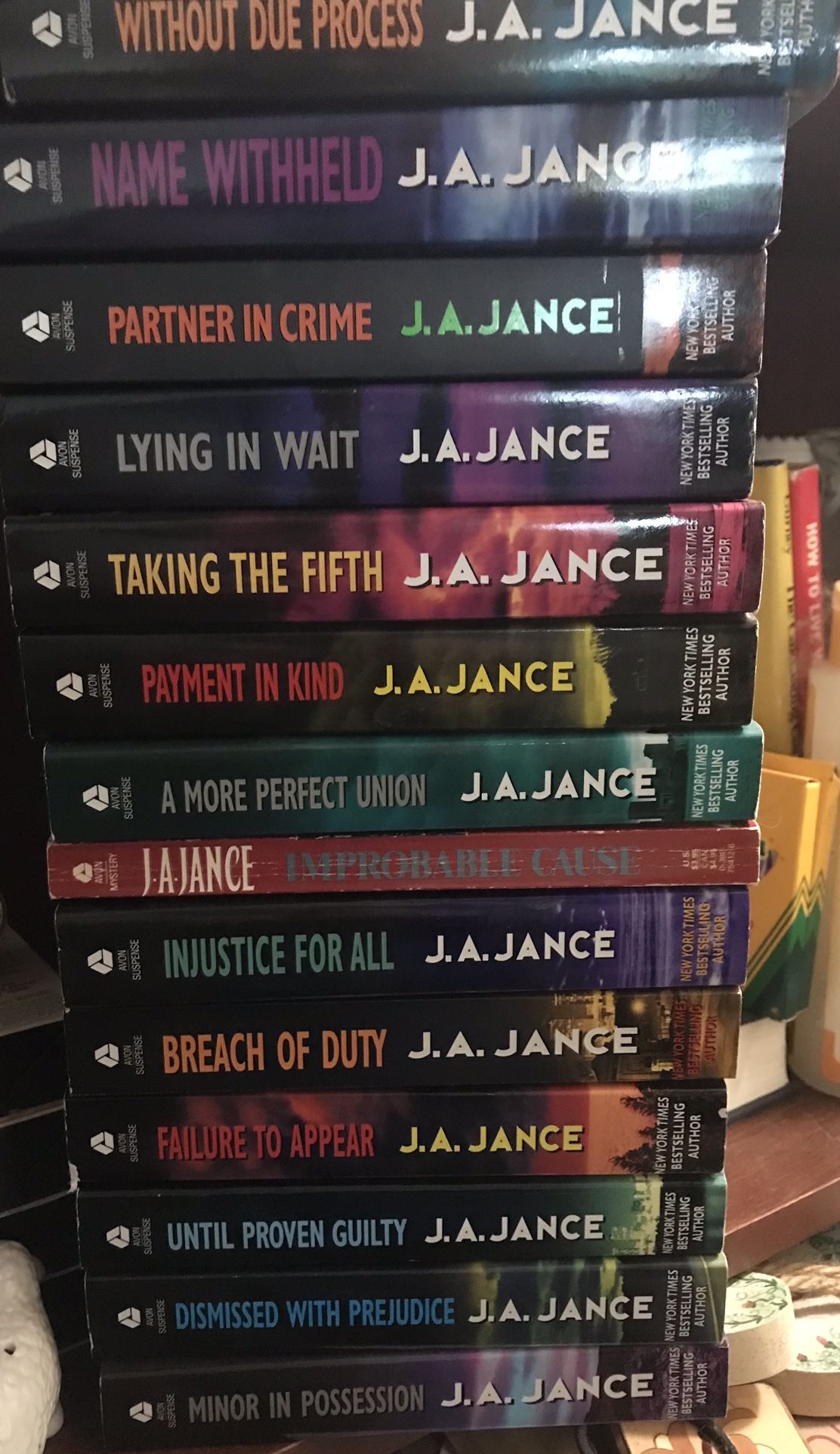 COLLECTION of 14 JA JANCE PAPERBACK BOOKS