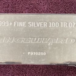100 Troy Ounce Engelhard Silver Bar