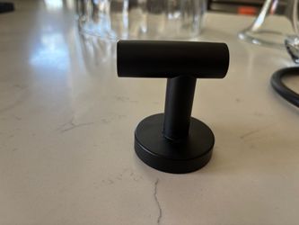 New Black decorative hook with mounting hardware