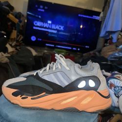 Adidas Yeezy Boost 700 V1 Wash Orange Grey Black Size 13 Pre Owned 