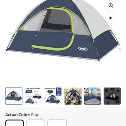 UNP Camping Tent 4 Person, Waterproof Windproof Tent with Rainfly Easy Set up-Portable Dome Tents for Camping
