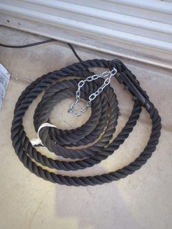 Fitness climbing training rope
