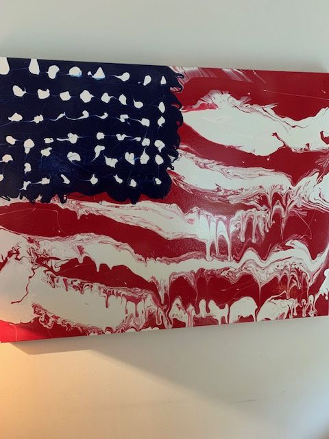 Painting of American Flag by Alex Provenzano