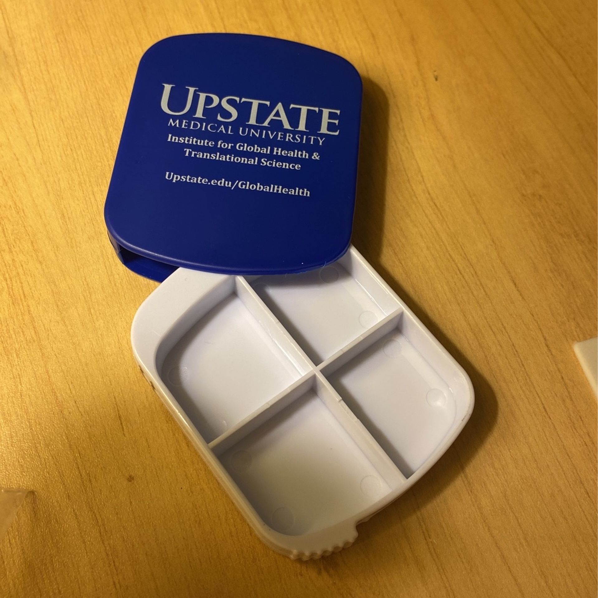 Upstate Travel Pill Caddy - Blue & White