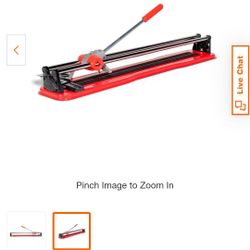 RUBI  Practic 61 Plus-24 in. Tile Cutter with Tungsten Carbide Blade and Roller Guide
by

