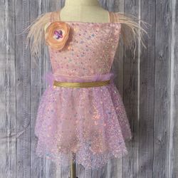 Girls birthday outfit, pearled tutu