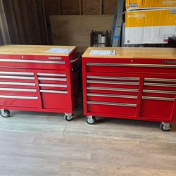 Husky 42 in. W × 18.1 in. D Standard Duty 10-Drawer Mobile Workbench Tool Chest (NO KEY)