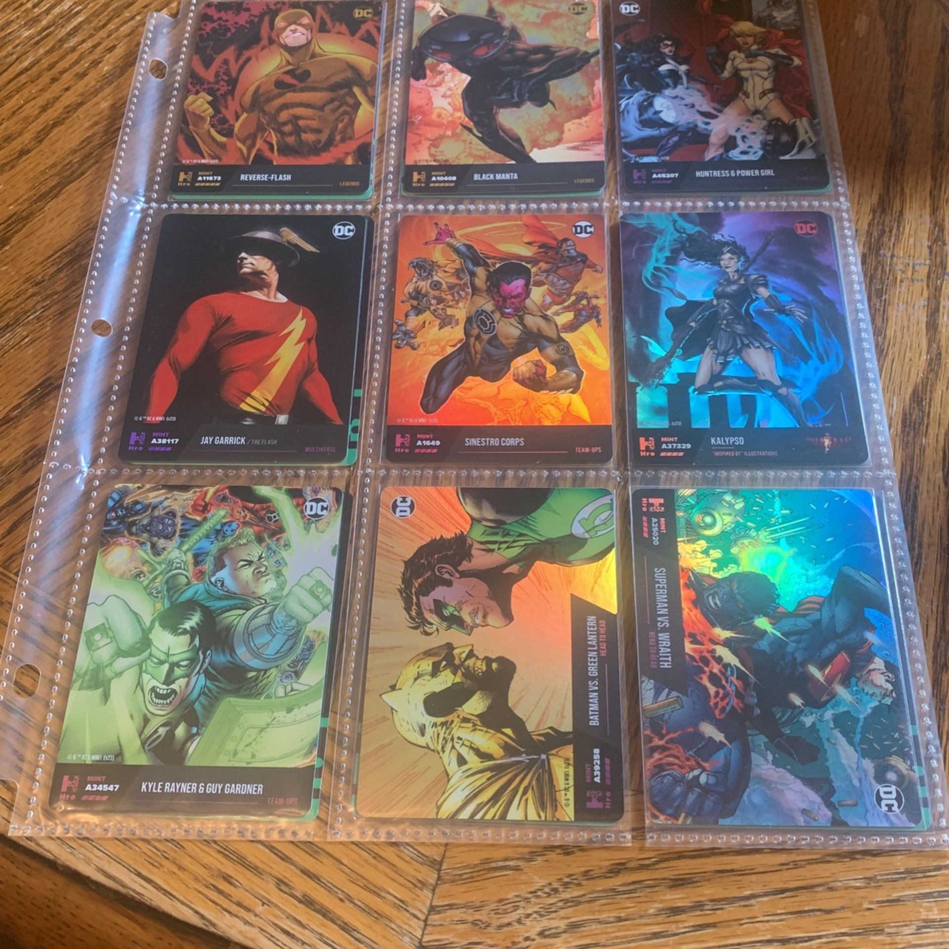 Dc Universe Trading Cards Near Mint