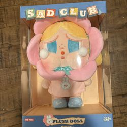 Authentic Popmart Crybaby Sad Club Plush Doll