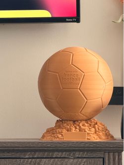 3D Printed Balón D’or trophy